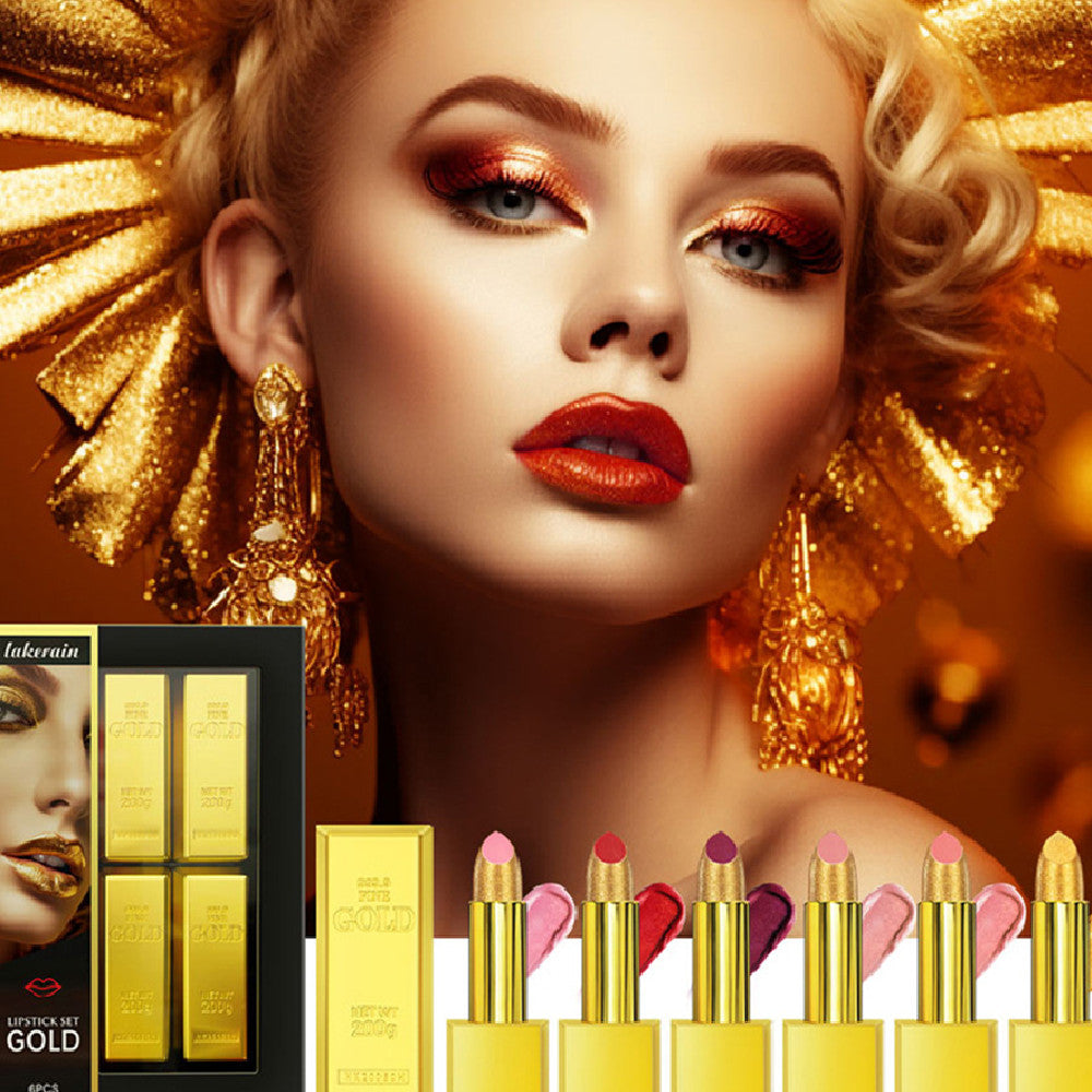 Gold Bar Lipstick Makeup Kit